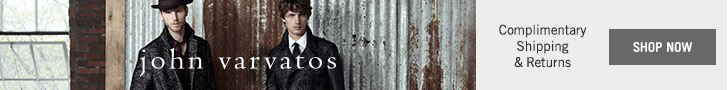 Shop New Arrivals from the John Varvatos collection! Shop New Arrivals from the John Varvatos collection!