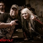 Meeting fans after the show