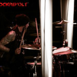 Sidestage shot of Dave pounding the kit!