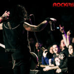 Strandh taking a break to have a toast with the crowd