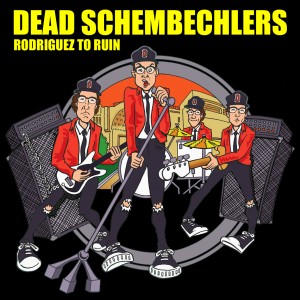 Dead Schembechlers "Rodriguez to Ruin" album cover. Art by Alan MacBain.