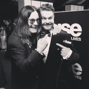 Ozzy and his son, Jack, after Grammy win! 