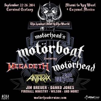 NEWS: MOTÖRHEAD’S MOTÖRBOAT ‘The Loudest Boat In The World’ Sails from Miami to Key West and Cozumel