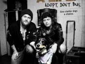 Asking Alexandria and pup in peta2 campaign ad
