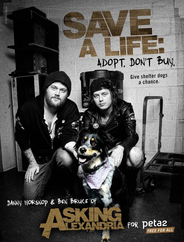 ASKING ALEXANDRIA WANTS YOU TO SAVE THE PUPS!