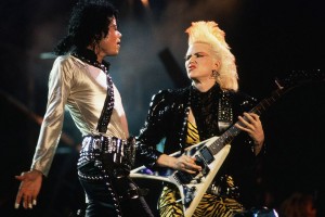 Michael Jackson and Jennifer Batten Performing
