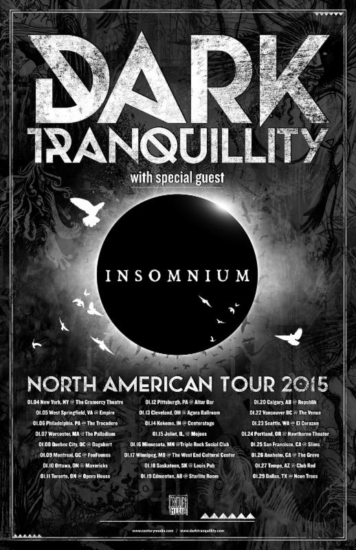 INSOMNIUM - DARK TRANQUILITY - TOUR POSTER