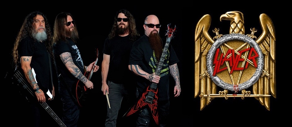 SLAYER TOURING LINEUP 2015 (L-R): Tom Araya, Gary Holt, Paul Bostaph, Kerry King