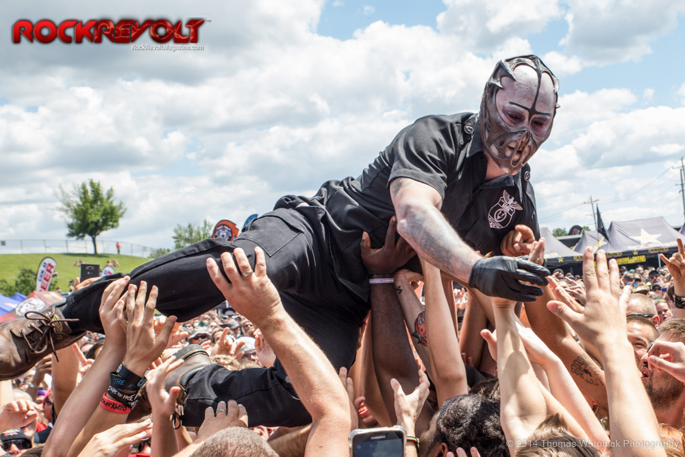 MAYHEM FESTIVAL 2014 PICS: MUSHROOMHEAD, SUICIDE SILENCE, MISS MAY I, CANNIBAL CORPSE, TEXAS HIPPIE COALITION